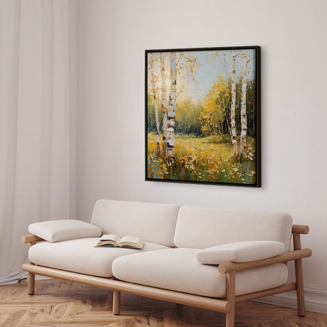 Håndlavet maleri med ramme - Early Morning - Mixed media - Incado