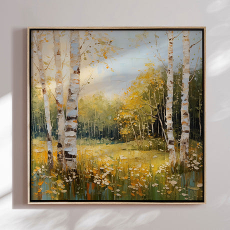 Håndlavet maleri med ramme - Early Morning - Mixed media