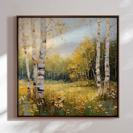 Håndlavet maleri med ramme - Early Morning - Mixed media
