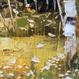 Håndlavet maleri med ramme - Early Morning - Mixed media
