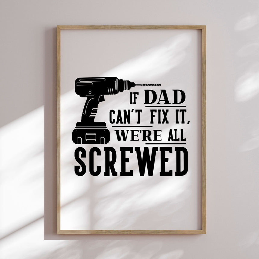 Plakat - Dad The Handyman - Incado