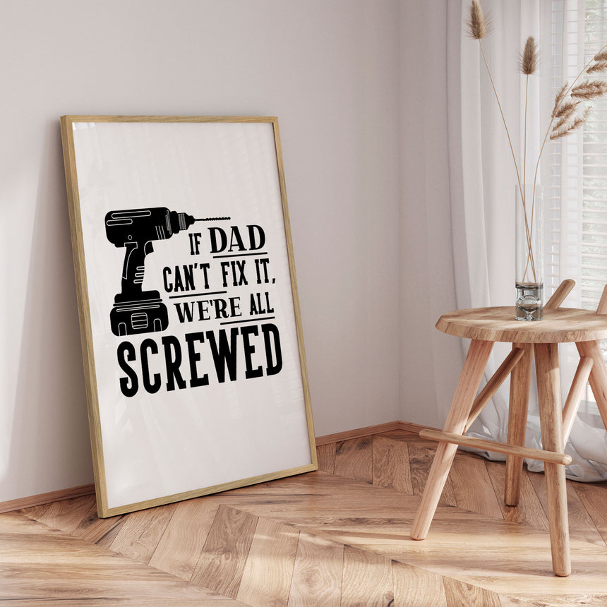 Plakat - Dad The Handyman - Incado