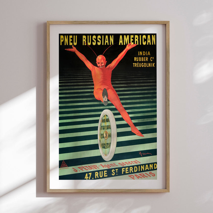 Plakat - Pneu Russian Francuise - Art Francais - Incado