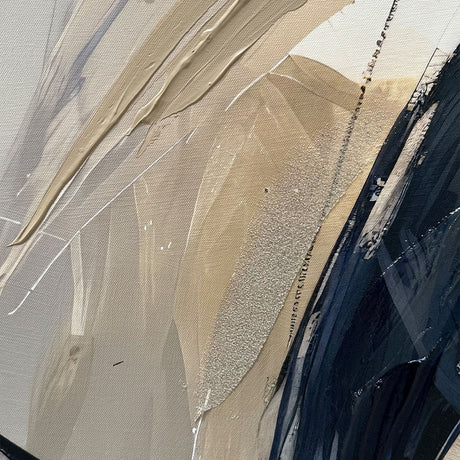 Håndlavet maleri med ramme - Midnight Whispers - Mixed media - Incado