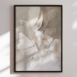 Håndlavet maleri med ramme - Shades of Silence - Mixed media