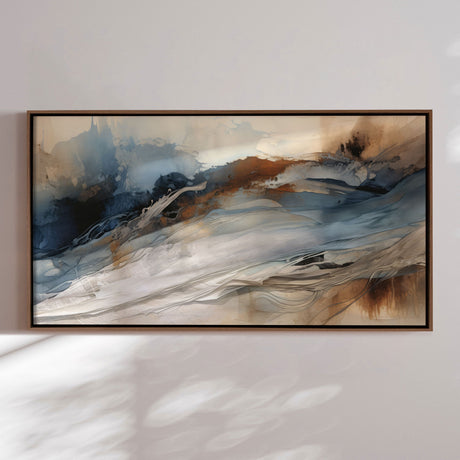 Håndlavet maleri med ramme - Desert Breeze - Mixed media