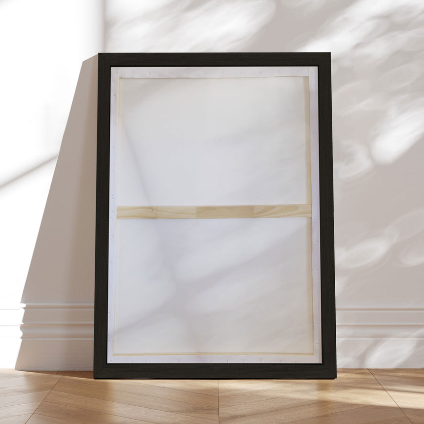 Håndlavet maleri med ramme - Dancing Shadows - Mixed media