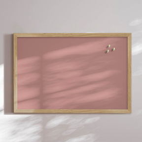 Opslagstavle med egetræsramme - Dusty Rose - Incado