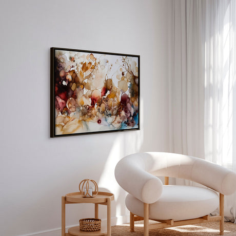 Håndlavet maleri med ramme - Colorful Concert III - Mixed media - Incado