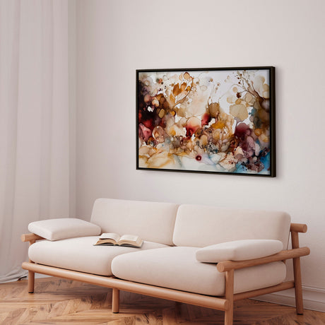 Håndlavet maleri med ramme - Colorful Concert III - Mixed media - Incado