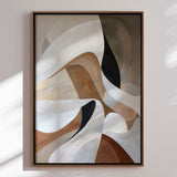 Håndlavet maleri med ramme - Mystic Motion - Mixed media