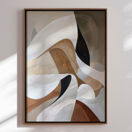 Håndlavet maleri med ramme - Mystic Motion - Mixed media