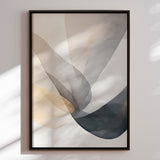 Håndlavet maleri med ramme - Veil of Silence - Mixed media