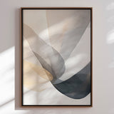 Håndlavet maleri med ramme - Veil of Silence - Mixed media