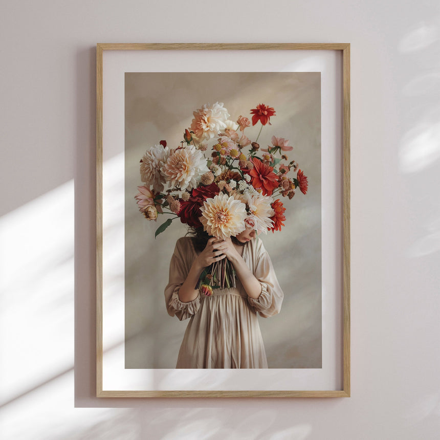 Plakat - Behind the Flowers