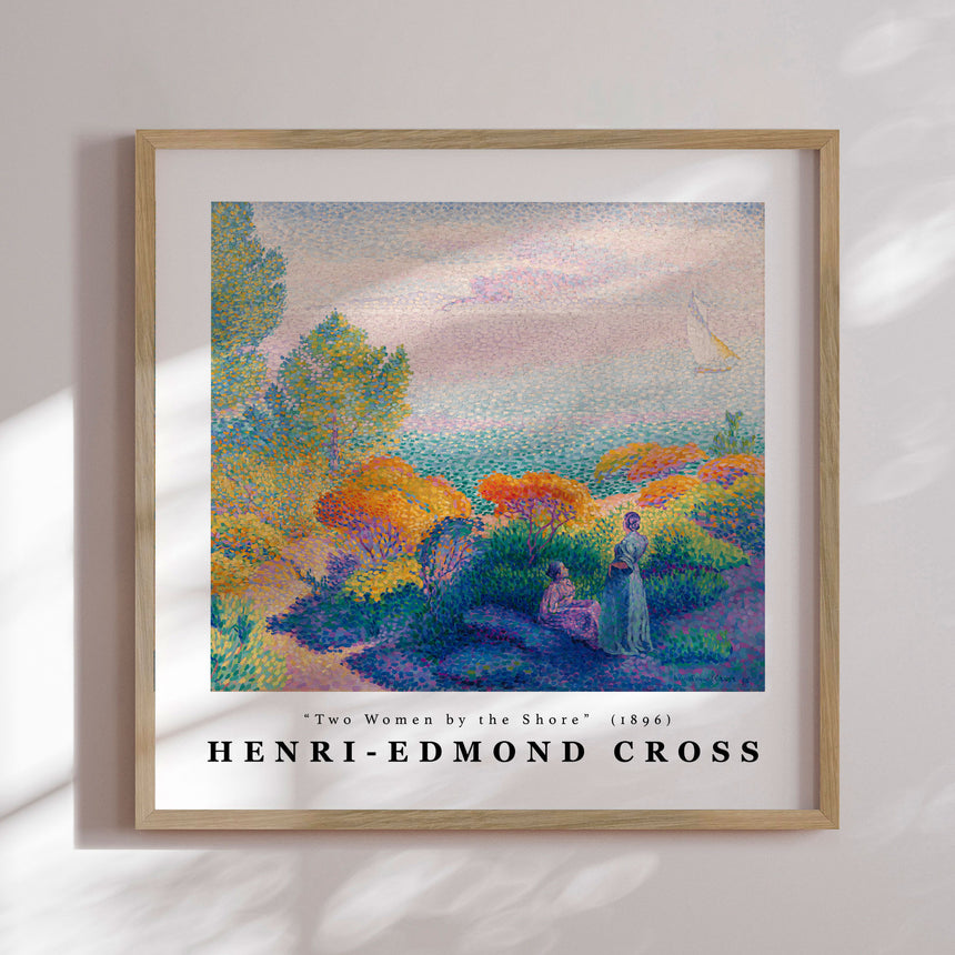 Plakat - Two Women by the Shore - Henri-Edmond Cross