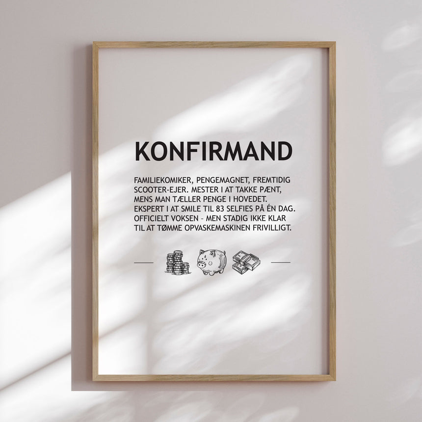 Plakat - Konfirmand