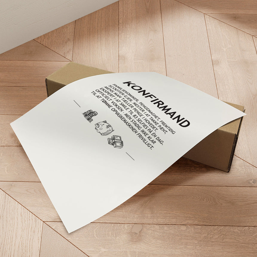 Plakat - Konfirmand
