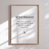 Plakat - Konfirmation