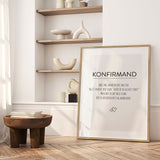 Plakat - Konfirmation II