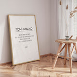 Plakat - Konfirmation II