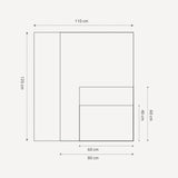 Opslagstavle med egetræsramme - Dark Olive