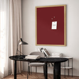 Opslagstavle med egetræsramme - Pinot Noir