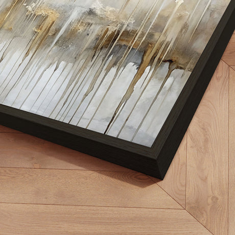 Håndlavet maleri med ramme - Where Silence Falls - Mixed media