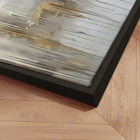 Håndlavet maleri sort ramme - Dustfall II - Mixed media