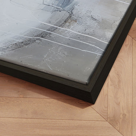 Håndlavet maleri med ramme - Dark Tide - Mixed media