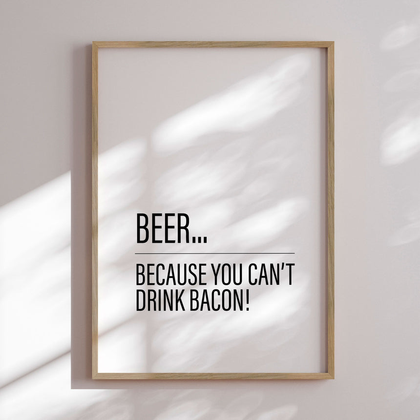 Plakat - Beer or Bacon