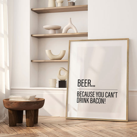 Plakat - Beer or Bacon