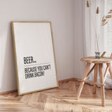 Plakat - Beer or Bacon