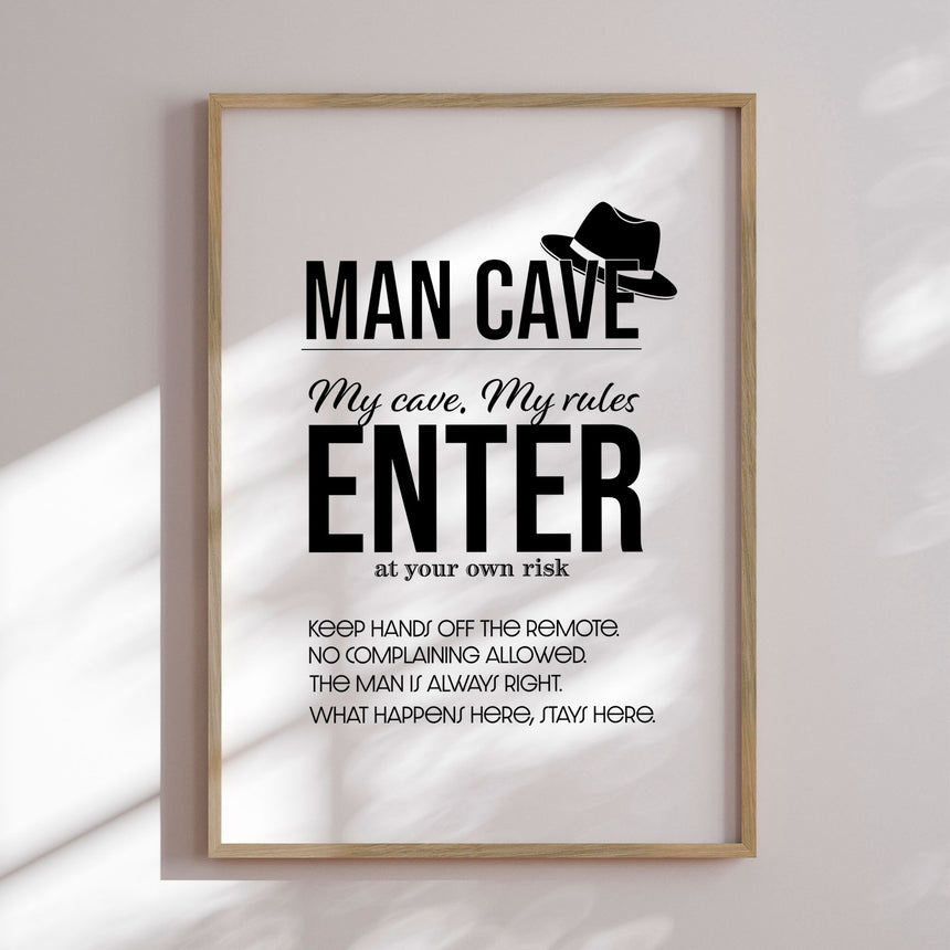 Plakat - Man Cave