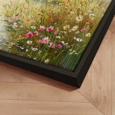 Håndlavet maleri med ramme - Fields of Light - Mixed media