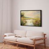 Håndlavet maleri med ramme - Fields of Light - Mixed media