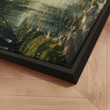 Håndlavet maleri med ramme - Dancing Reflections - Mixed media