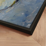 Håndlavet maleri med ramme - Morning Lilies - Mixed media