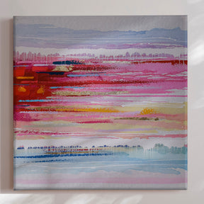 Håndlavet maleri - Blurred Horizon - Mixed media - Incado