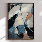 Håndlavet maleri med sort ramme - Deep Abstract - Mixed media