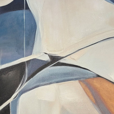 Håndlavet maleri med sort ramme - Deep Abstract - Mixed media