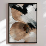Håndlavet maleri med sort ramme - Soft Collision - Mixed media