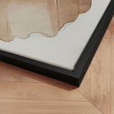 Håndlavet maleri med sort ramme - Soft Collision - Mixed media