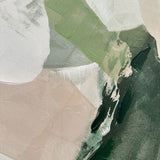Håndlavet maleri med sort ramme - Green Reverie - Mixed media