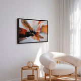 Håndlavet maleri med sort ramme - Velvet Collision - Mixed media