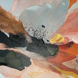 Håndlavet maleri med sort ramme - Velvet Collision - Mixed media
