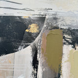 Håndlavet maleri med sort ramme - Shifting Silence - Mixed media