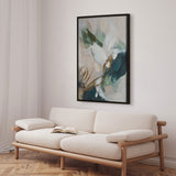Håndlavet maleri med sort ramme - Faded Echoes II - Mixed media