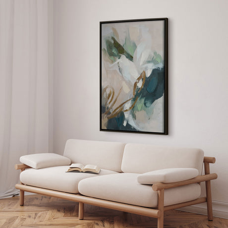 Håndlavet maleri med sort ramme - Faded Echoes II - Mixed media