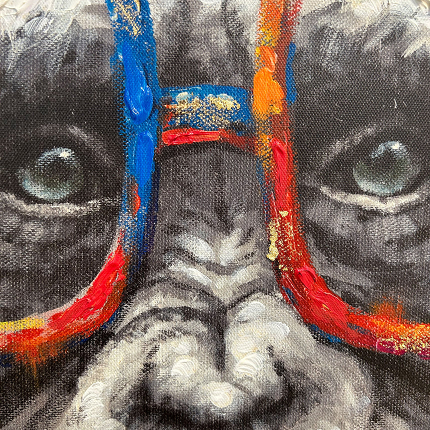 Håndlavet maleri - Joe The Gorilla - Mixed media